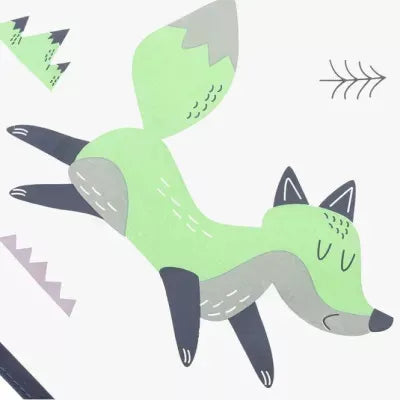 Akuku kūdikio seilinukas su užsegimu ir kišenėle, Fox, A0519 30x30 cm
