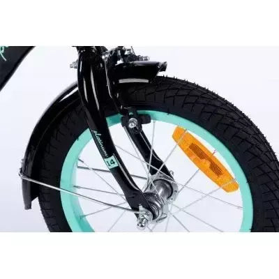 Dviratukas TOMABIKE "PLATINUM" 14, BLACK / TURKUS