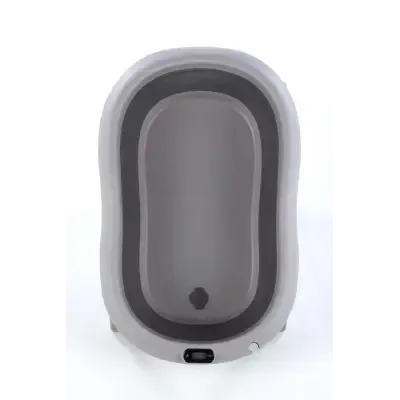 Sulankstoma vonia Bath & Care su termometru ir gultuku, Dark grey