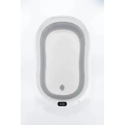 Sulankstoma vonia Bath & Care su termometru ir gultuku, Grey