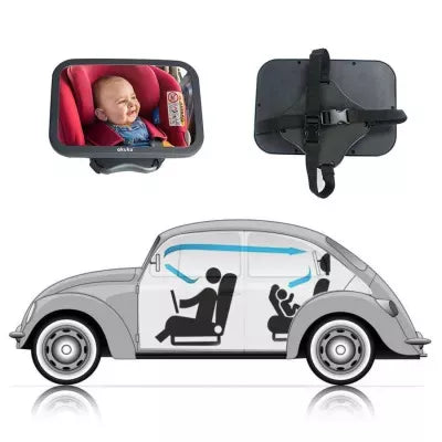 Akuku autokėdutės veidrodis automobiliui, A0646