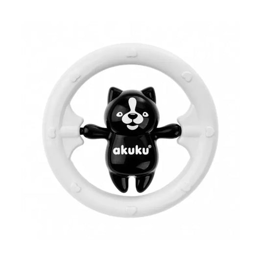 Akuku barškutis Bear, Black/White A0467