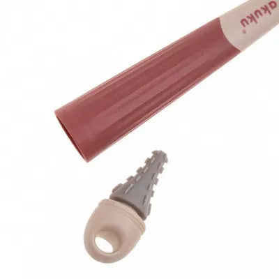Akuku buteliukų, puodelių ir žindukų silikoninis šepetys su kempine, beige/pink, A0512