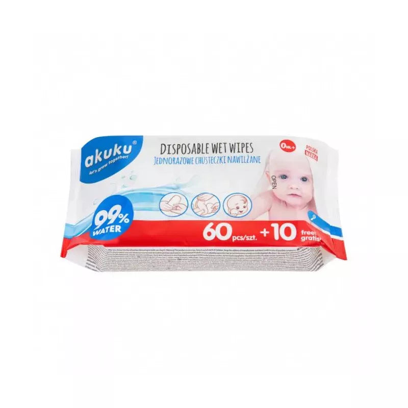 Akuku drėgnos servetėlės, 70 vnt. A0031