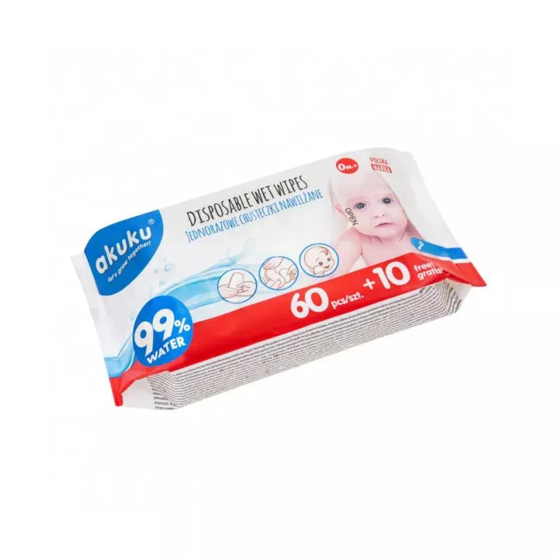 Akuku drėgnos servetėlės, 70 vnt. A0031