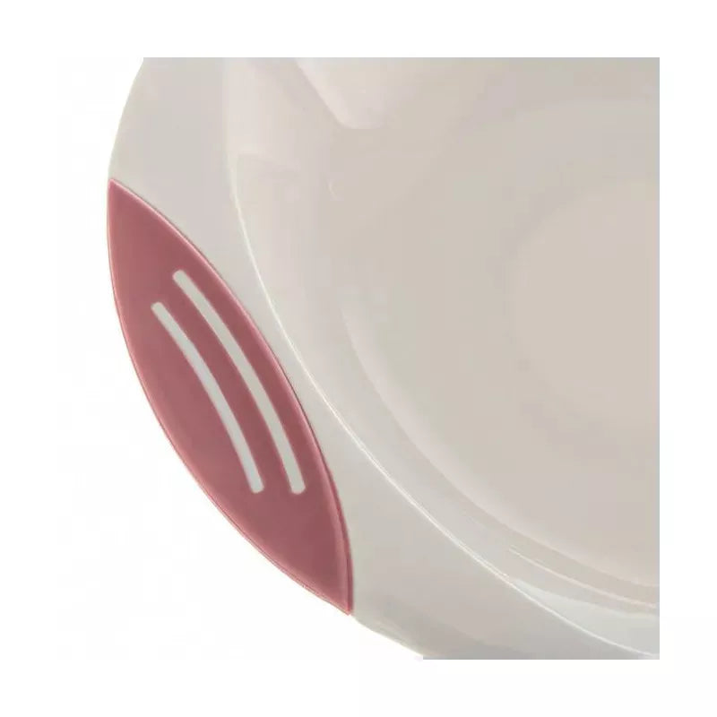 Akuku dubenėlis limpančiu dugnu ir neslystančiais kraštais, beige/pink, A0525