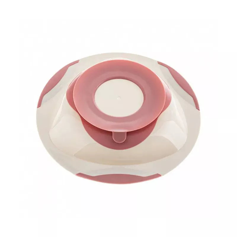 Akuku dubenėlis limpančiu dugnu ir neslystančiais kraštais, beige/pink, A0525