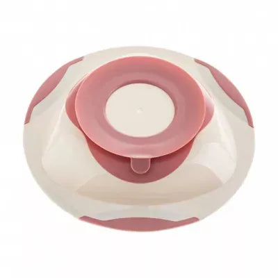 Akuku dubenėlis limpančiu dugnu ir neslystančiais kraštais, beige/pink, A0525