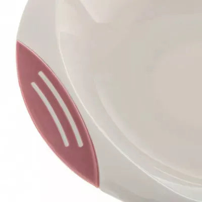 Akuku dubenėlis limpančiu dugnu ir neslystančiais kraštais, beige/pink, A0525