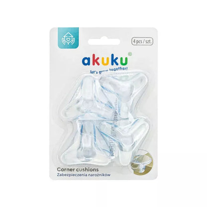 Akuku kampų apsauga (4 vnt.), permatoma, skaidri, A0652