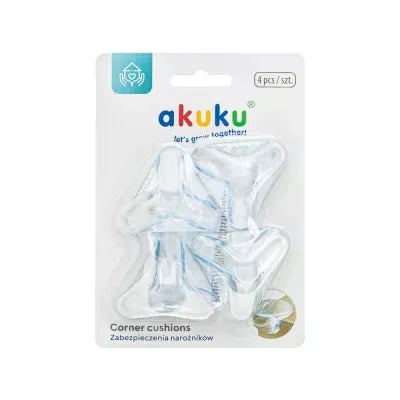 Akuku kampų apsauga (4 vnt.), permatoma, skaidri, A0652