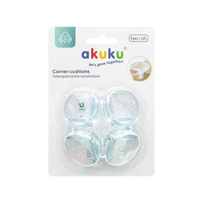 Akuku kampų apsauga (4 vnt.), permatoma, skaidri, A0653