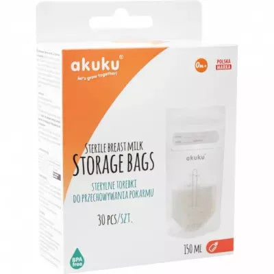 Akuku maišeliai motinos pienui, 30 vnt. 150 ml., A0011