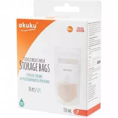 Akuku maišeliai motinos pienui, 30 vnt. 150 ml., A0011