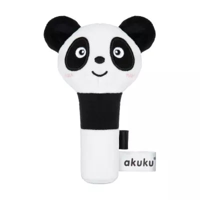 Akuku minkštas pliušinis žaisliukas/ barškutis Panda, A0706