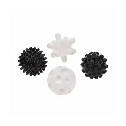 Akuku minkšti sensoriniai kamuoliukai, 4 vnt., Black/white A0469