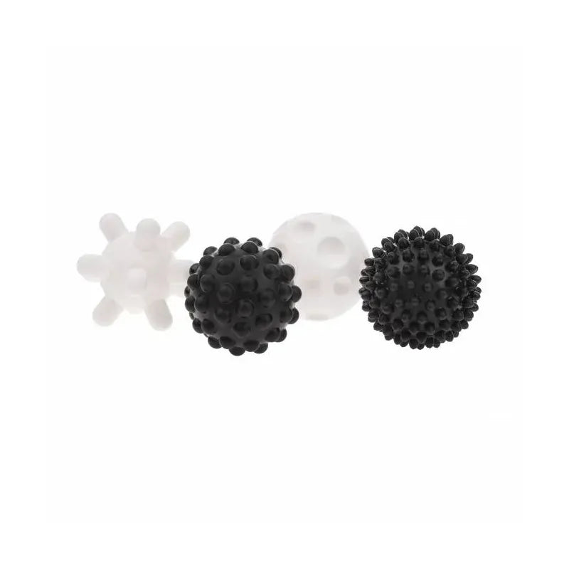Akuku minkšti sensoriniai kamuoliukai, 4 vnt., Black/white A0469