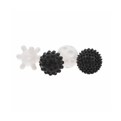 Akuku minkšti sensoriniai kamuoliukai, 4 vnt., Black/white A0469
