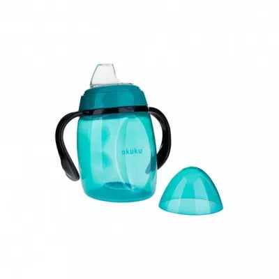 Akuku neišsiliejanti gertuvė, 280 ml su dviem rankenėlėmis, A0366-TURQUOISE
