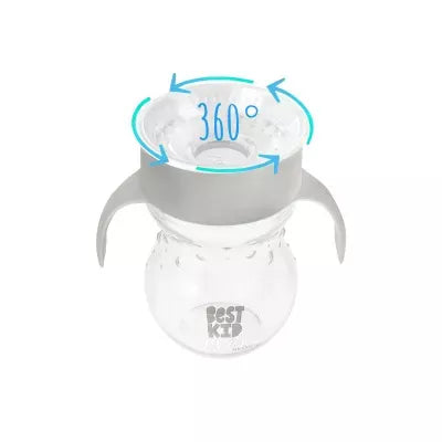 Akuku neišsiliejanti gertuvė 360°, 270 ml su dviem rankenėlėmis, A0010