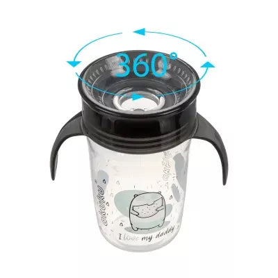 Akuku neišsiliejantis puodelis 360° 240 ml., A0671