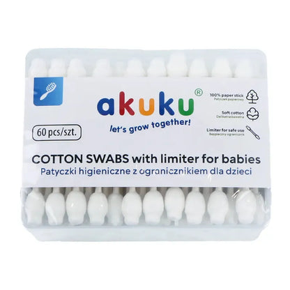 Akuku saugūs krapštukai ausims 60 vnt., A0710