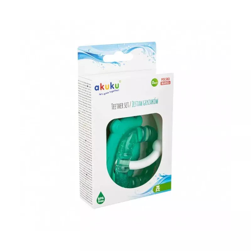 Akuku silikoninis kramtukas BEAR/SQUARE, A0124