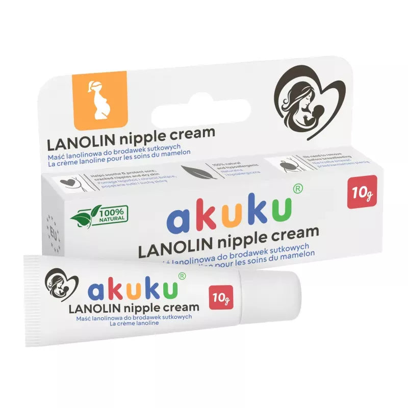 Akuku natūralus spenelių kremas su lanolinu, A0713