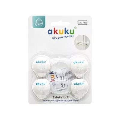 Akuku stalčių apsauga (2 vnt.), balta, A0648