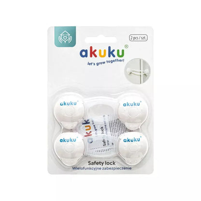 Akuku stalčių apsauga (2 vnt.), balta, A0648