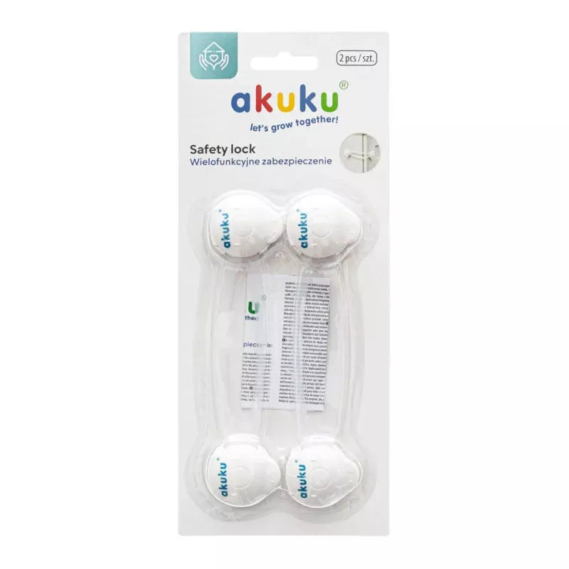 Akuku stalčių apsauga (2 vnt.), balta, ilgi, A0650