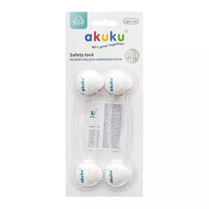Akuku stalčių apsauga (2 vnt.), balta, ilgi, A0650