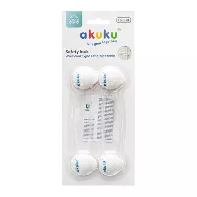 Akuku stalčių apsauga (2 vnt.), balta, ilgi, A0650