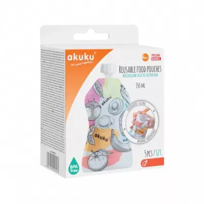 Akuku tyrelių spaudimo maišeliai, 150 ml, 5 pcs, А0056