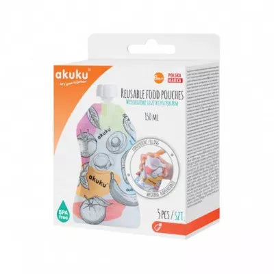 Akuku tyrelių spaudimo maišeliai, 150 ml, 5 pcs, А0056