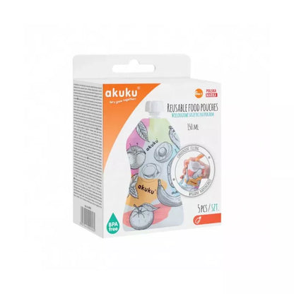 Akuku tyrelių spaudimo maišeliai, 150 ml, 5 pcs, А0056