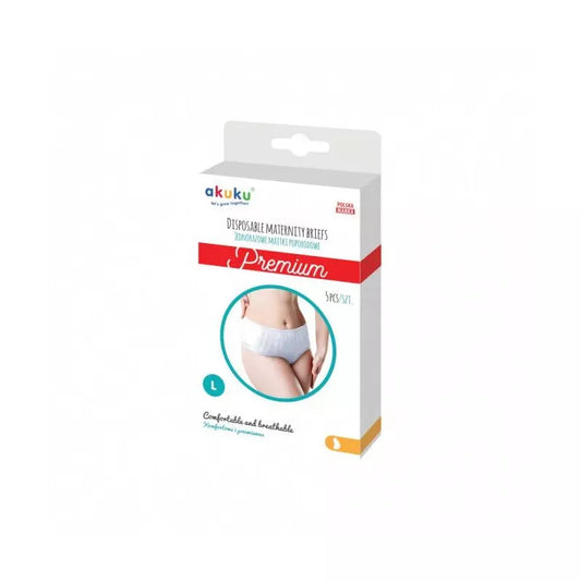Akuku vienkartinės kelnaitės po gimdymo, Premium, Dydis L, 5 pcs, A0551