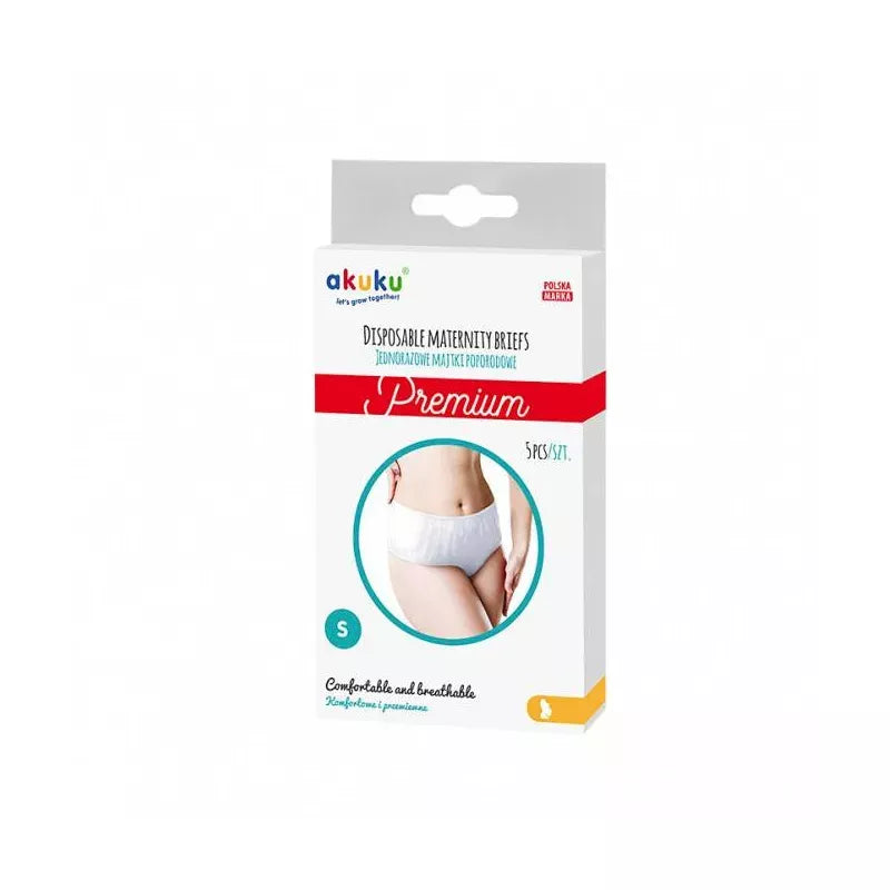 Akuku vienkartinės kelnaitės po gimdymo, Premium, Dydis S, 5 pcs, A0549