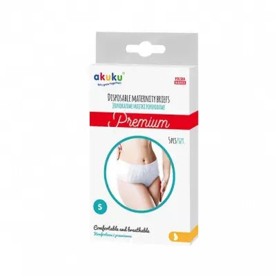 Akuku vienkartinės kelnaitės po gimdymo, Premium, Dydis S, 5 pcs, A0549