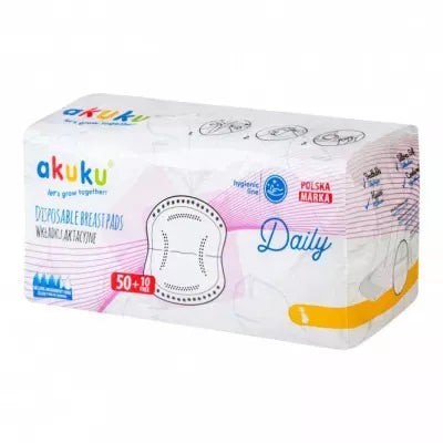 Akuku vienkartiniai įklotai į liemenėlę Daily, 60 vnt. A0160