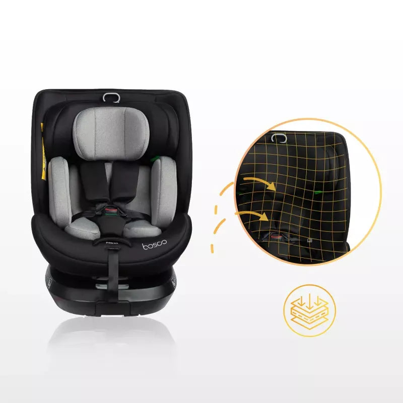 Autokėdutė Caretero Bosco I-size 0-36 kg., 360°, Olive