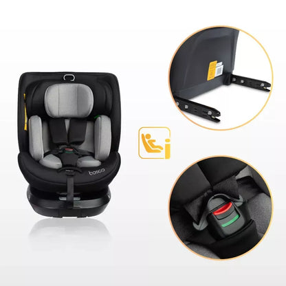 Autokėdutė Caretero Bosco I-size 0-36 kg., 360°, Olive