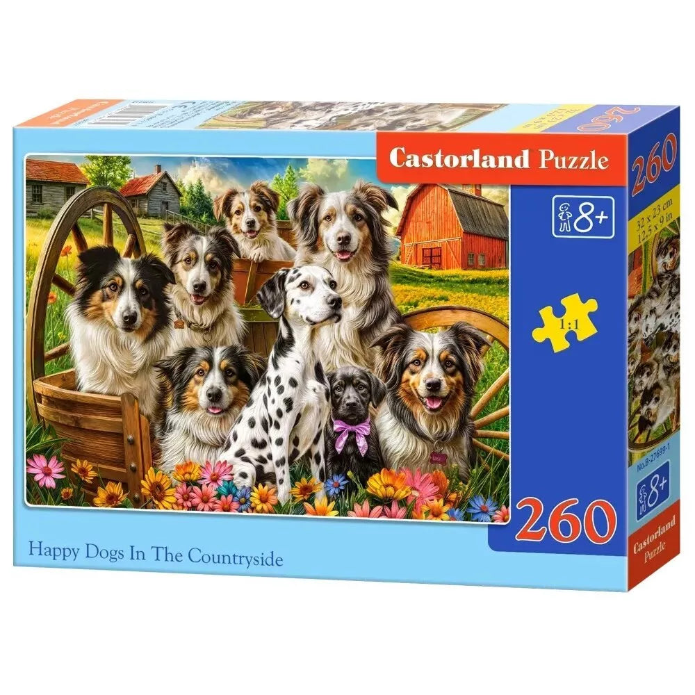 Castorland dėlionė Happy Dogs In The Countryside 260 det.