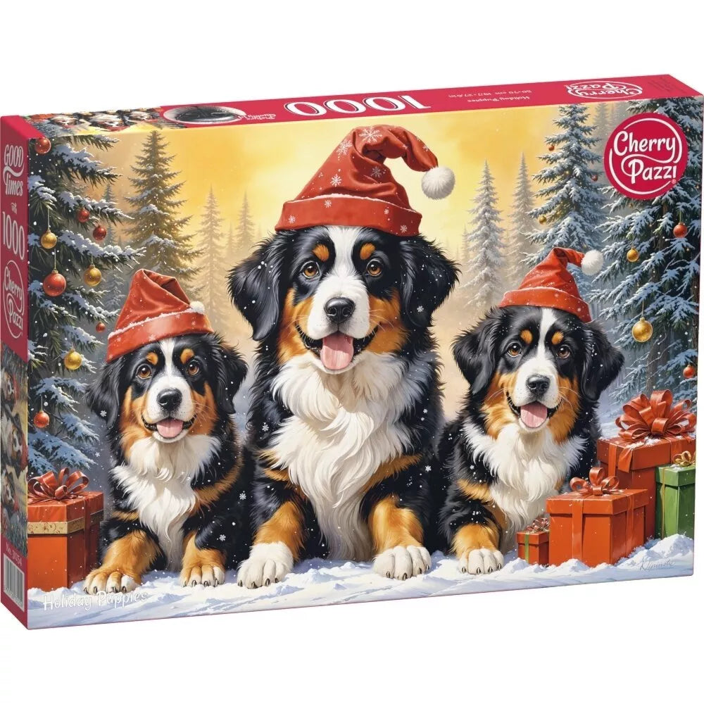 CherryPazzi dėlionė Holiday Puppies 1000 det