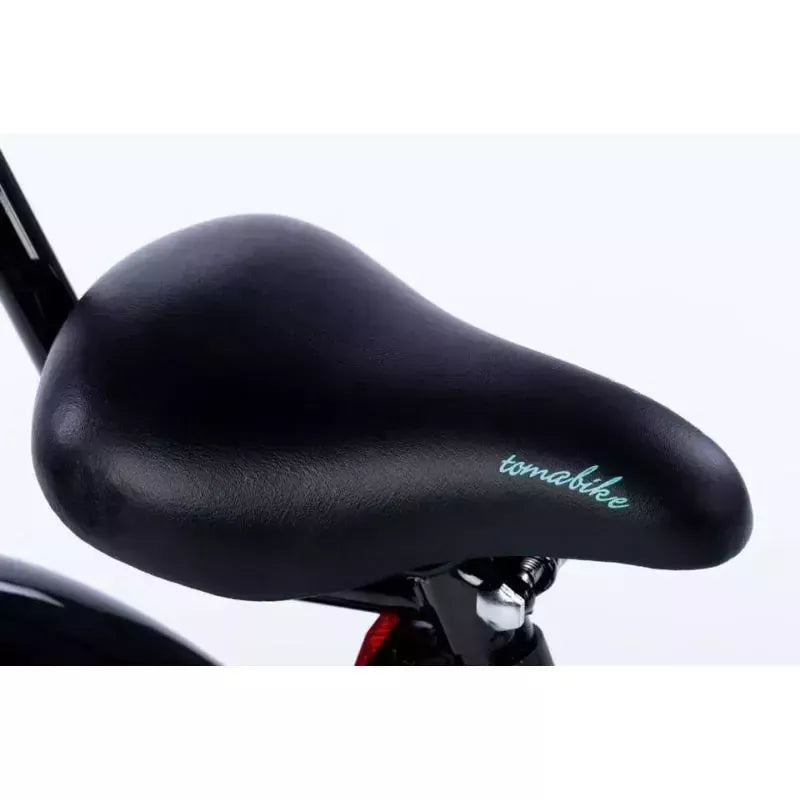 Dviratukas TOMABIKE "PLATINUM" 14, BLACK / TURKUS