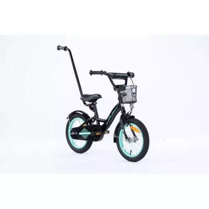 Dviratukas TOMABIKE "PLATINUM" 14, BLACK / TURKUS
