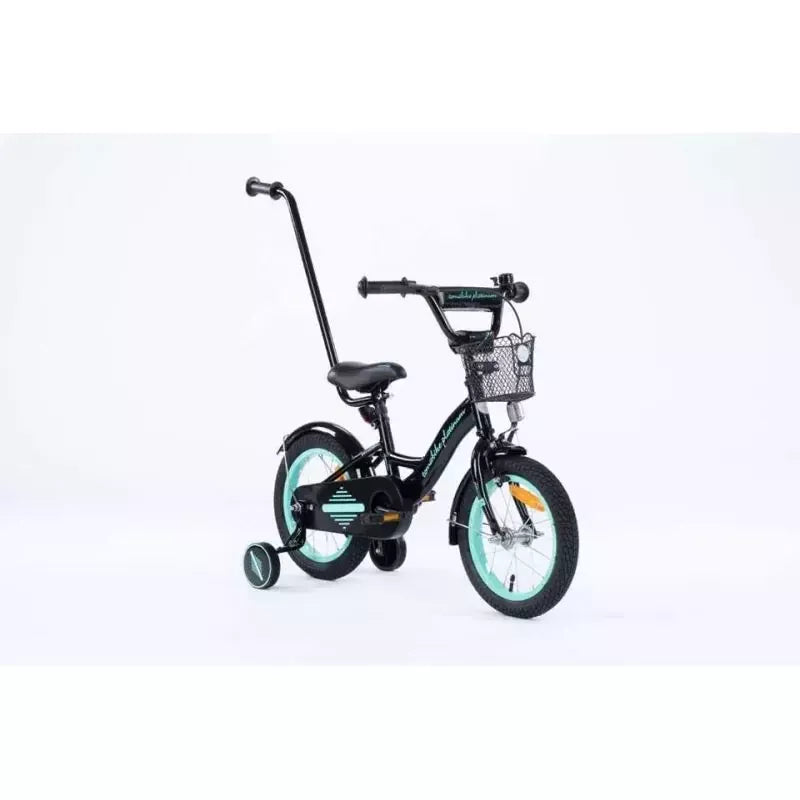 Dviratukas TOMABIKE "PLATINUM" 14, BLACK / TURKUS