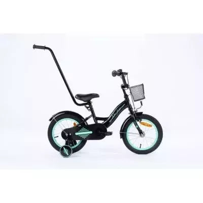 Dviratukas TOMABIKE "PLATINUM" 14, BLACK / TURKUS