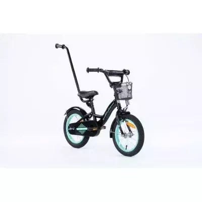 Dviratukas TOMABIKE "PLATINUM" 14, BLACK / TURKUS