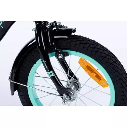 Dviratukas TOMABIKE "PLATINUM" 14, BLACK / TURKUS